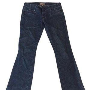 Blue Medium Wash Boot Cut Jeans Y2K